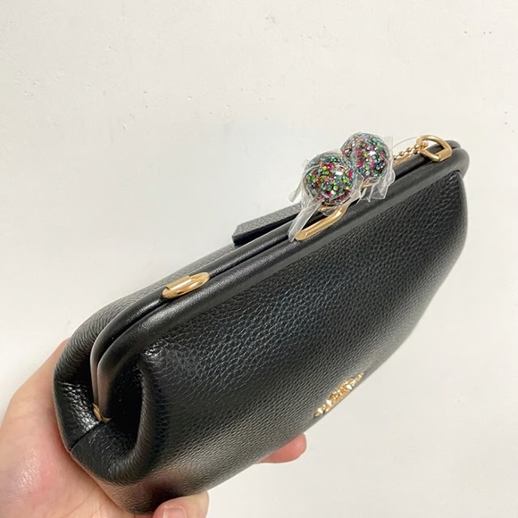 Coach Black Leather Women's Bag - Picture 5 of 6